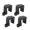 4pcs Boat Bumper Clips Nylon Pontoon Boat Bumper Hangers Clts for 1 to 1.25 Inch   Rails