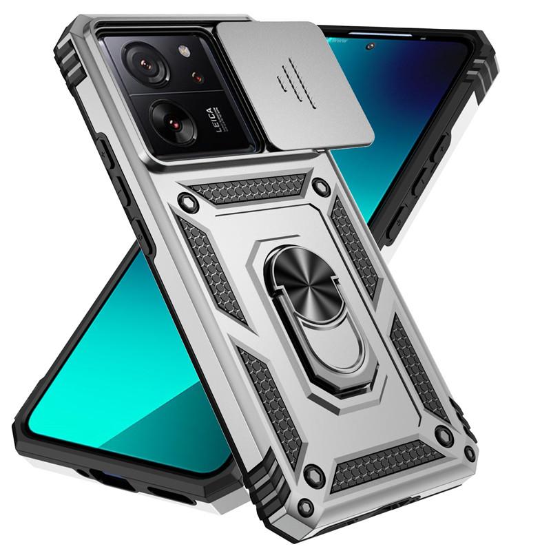 For Xiaomi 13T Case Xiaomi 11T 12T 13T Pro 5G Cover Luxury Shockproof Armor PC + Silicone Slide Camera Protective Phone Cover