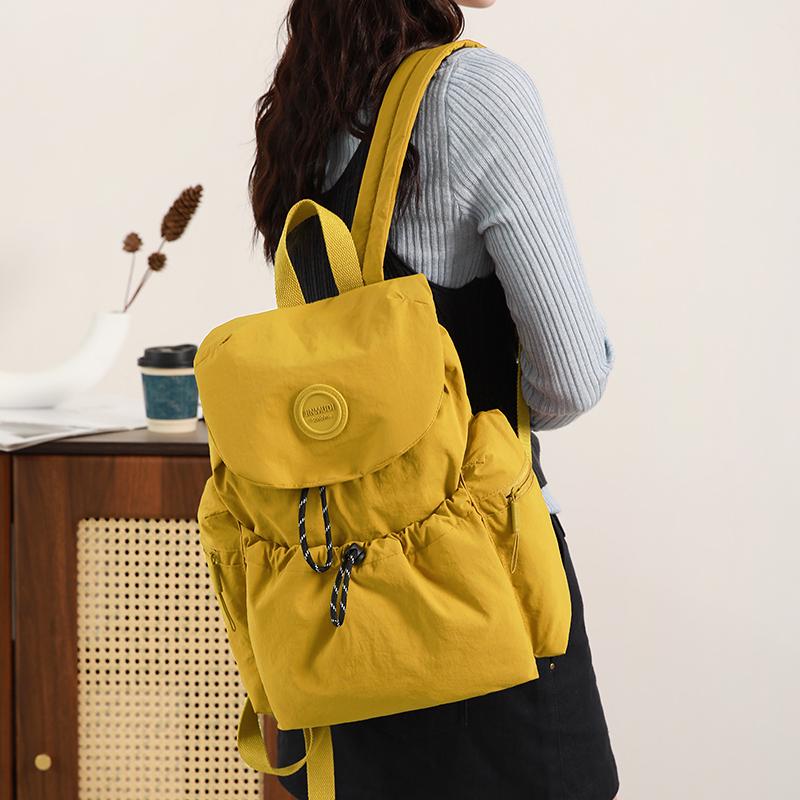 Waterproof Nylon Bag Lightweight Schoolbag Women's Travel Small Backpack