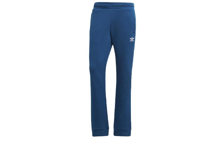 Adidas Originals Knitted Sweatpants Men s Marine Blue Moderate Straight Fit Pants DV1539 XS
