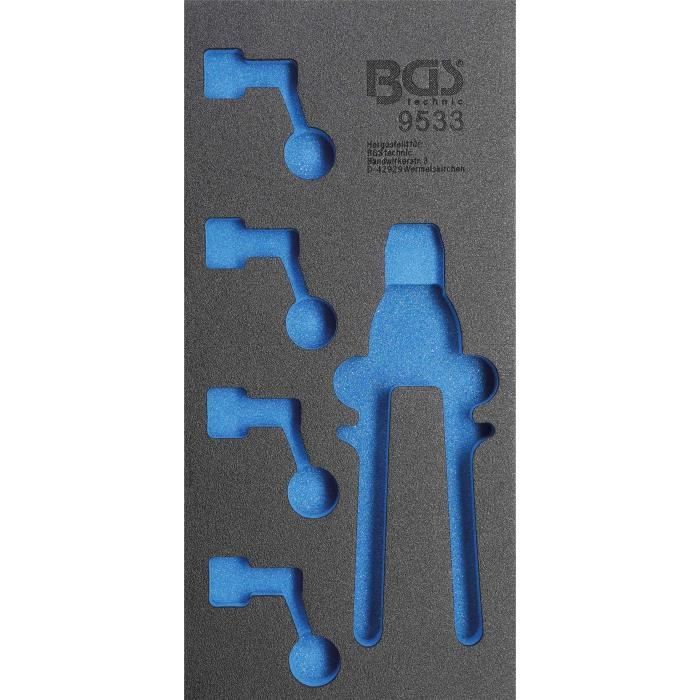 Insert De Servante D'atelier - BGS - Art.9533 - Mousse Dure - Bleu - 408x189x32 Mm