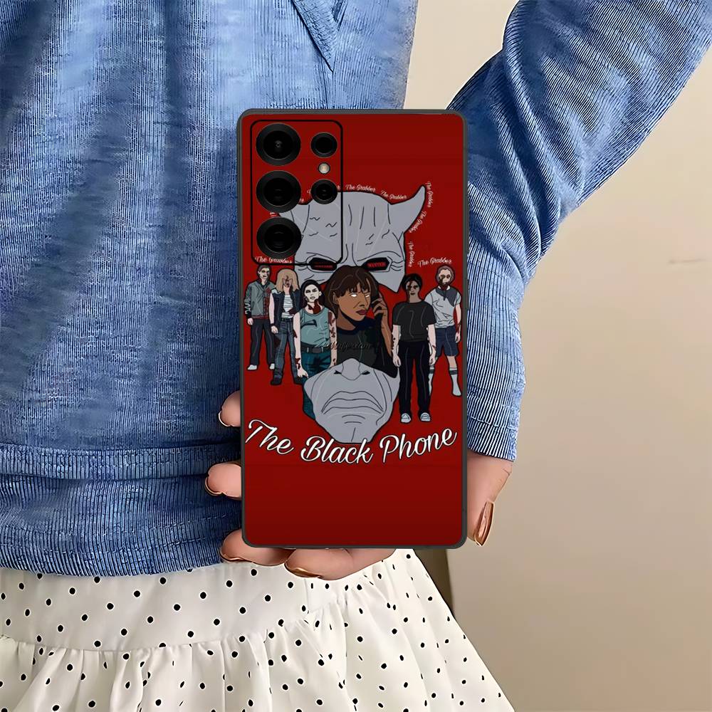 Horror Movie The B-Black P-Phone Phone Case For Samsung S 24 Fe 25 Ultra Plus 20 Lite 21 30 22 23 24 22 Ultra 5G Fundas