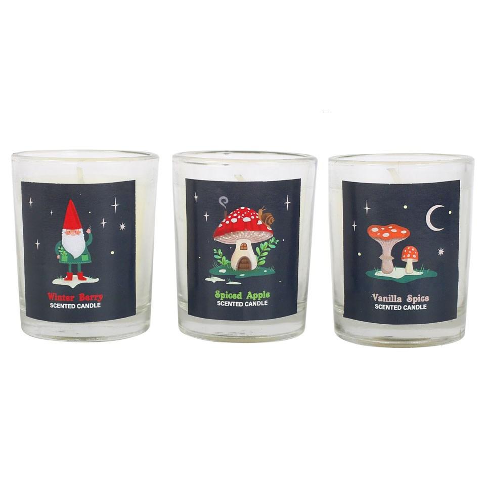 Something Different Gnome Sweet Gnome Candle Set (Pack of 3)