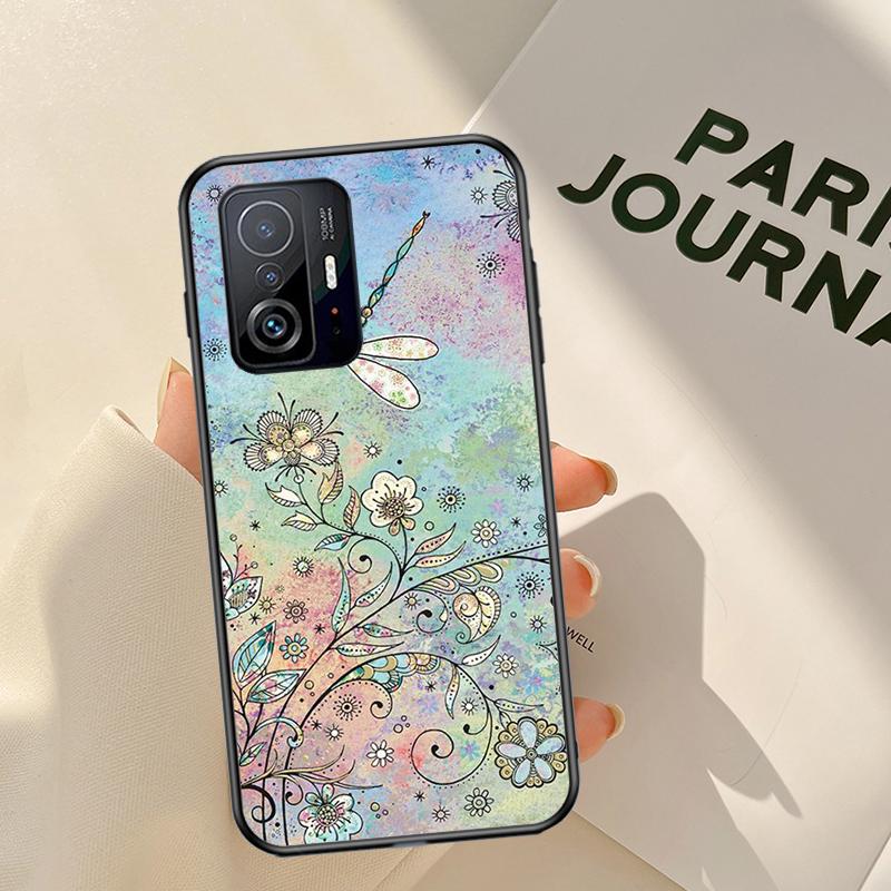 Dragonfly Animal Art Case For POCO X4 Pro X3 GT F1 F3 M3 M4 X3 Pro Phone Cover For Xiaomi 11T 12 Pro Mi 11 Lite