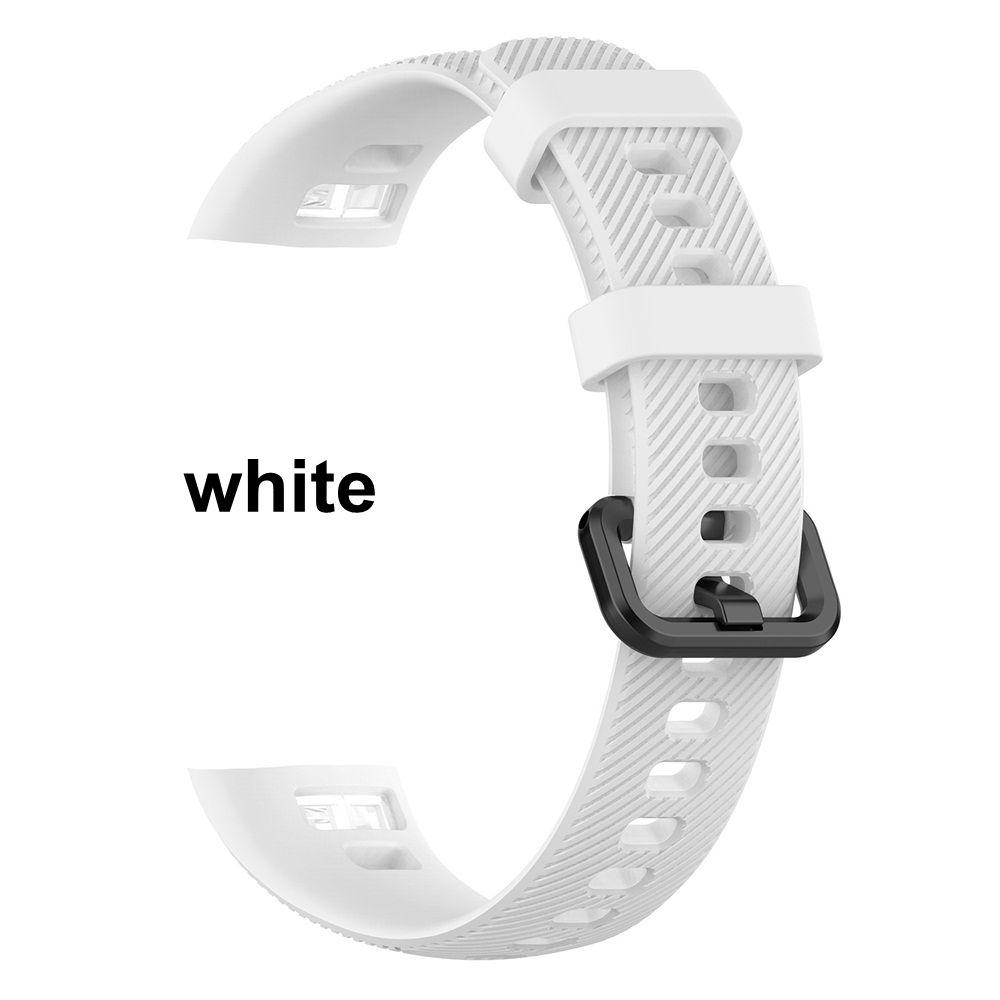 

Спортивный сменный ремешок для Honor Band 5 4 Силиконовый ремешок для часов Наручный ремешок белый