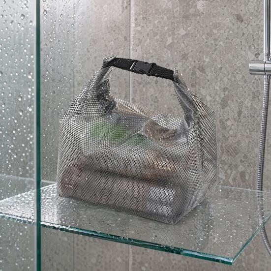 Xiaobudian Multifunctional Storage Bag, with Top Buckle Design, Waterproof EVA Beach Bag for Toiletries Cosmetics Swimsuit Towels