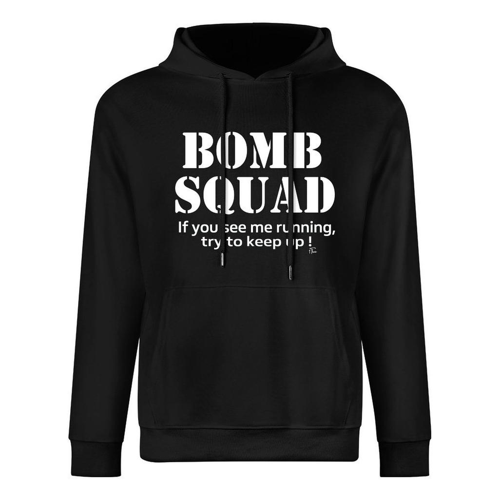 1Tee Mens Bomb Squad If You See Me Running, Try to Keep Up T-Shirt