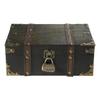 Antique Style Locking Wooden Storage Chest Lockable Jewelry Display Organiser Decorative Trinket Box with Small Lock