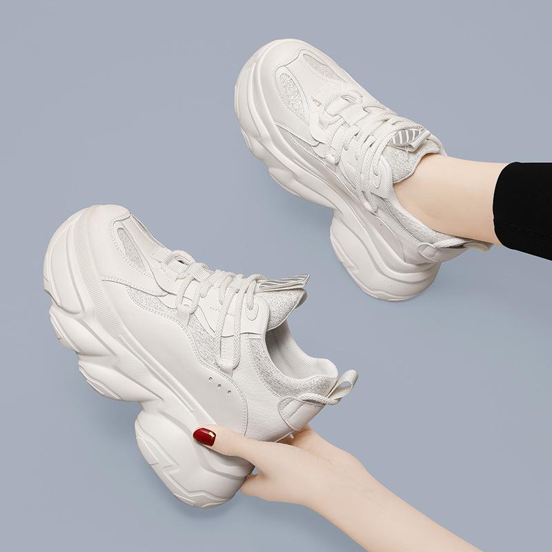 Platform dad shoes women's shoes little white shoes New year's new breathable spring and summer sports women's versatile casual shoes