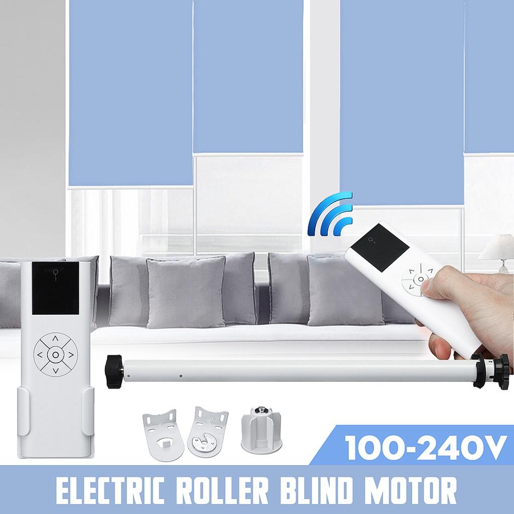 25mm Remote Control Electric Roller Blind Shade Tubular Motor Remote Transmitter Shade Tubular with Bracket DC 24V