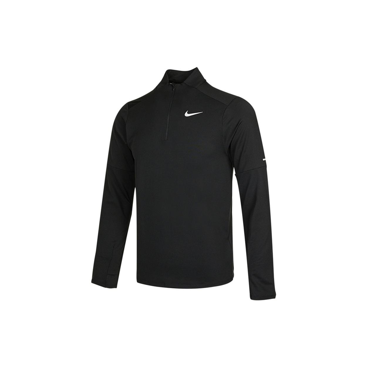 Nike Nk Df Elmnt Top Hz Casual Breathable Sports Long Sleeves Black Men s DD4757-010 XL