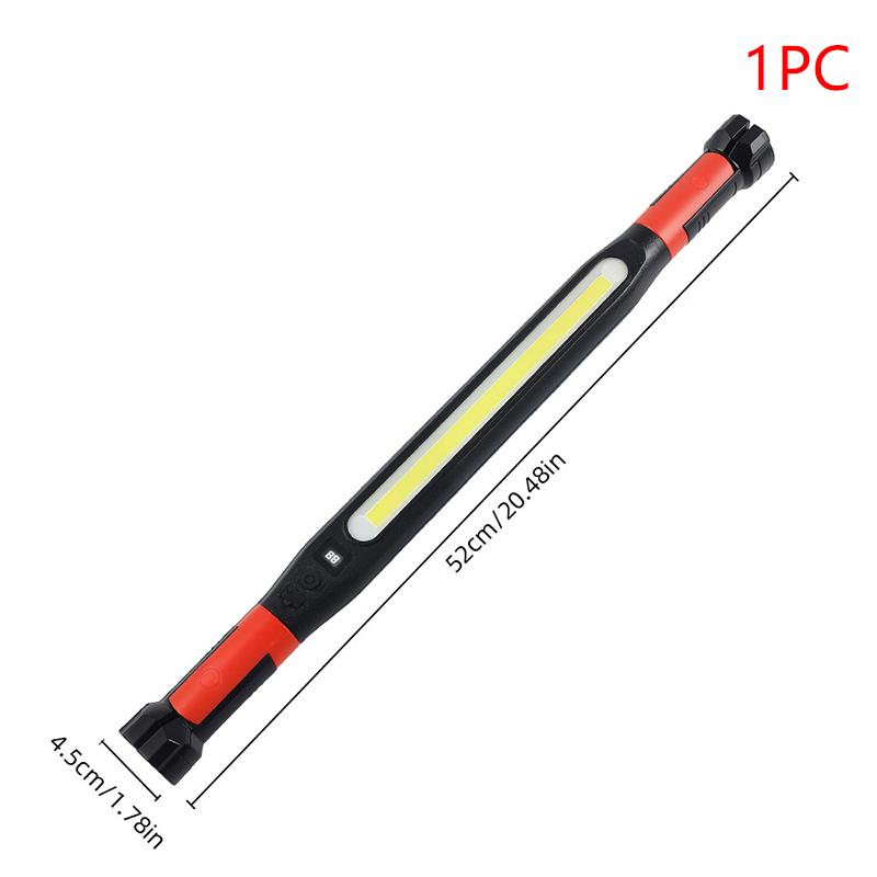 Lampe de travail LED rechargeable à haute luminosité, idéale pour les réparations d'urgence de voiture, lampe de poche magnétique puissante avec crochets et base magnétique