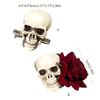 Skull Flower Hairclip for Party Women Gothic Cosplay Hairpin Dark Series Lady Skull Hair Clip Hair Accessories