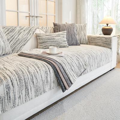 Chenille-Sofakissen, leichtes, luxuriöses Vier-Jahreszeiten-Universal-Anti-Rutsch-Sofa-Sitzkissen, Herbst- und Winterbezugsstoff