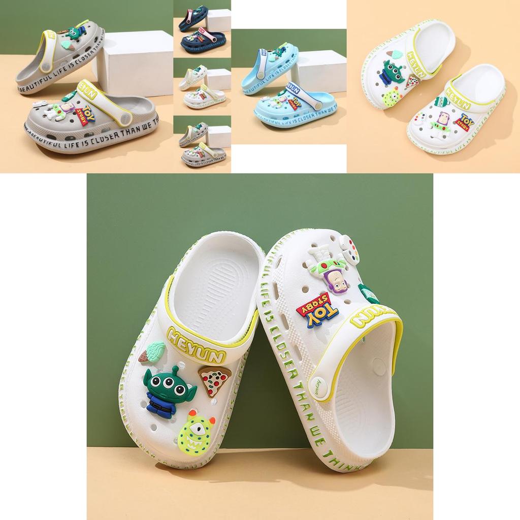 Stylish Cartoon Kids Hole Shoes Breathable Summer Sandals For Boys And Girls Comfortable Eva Design
