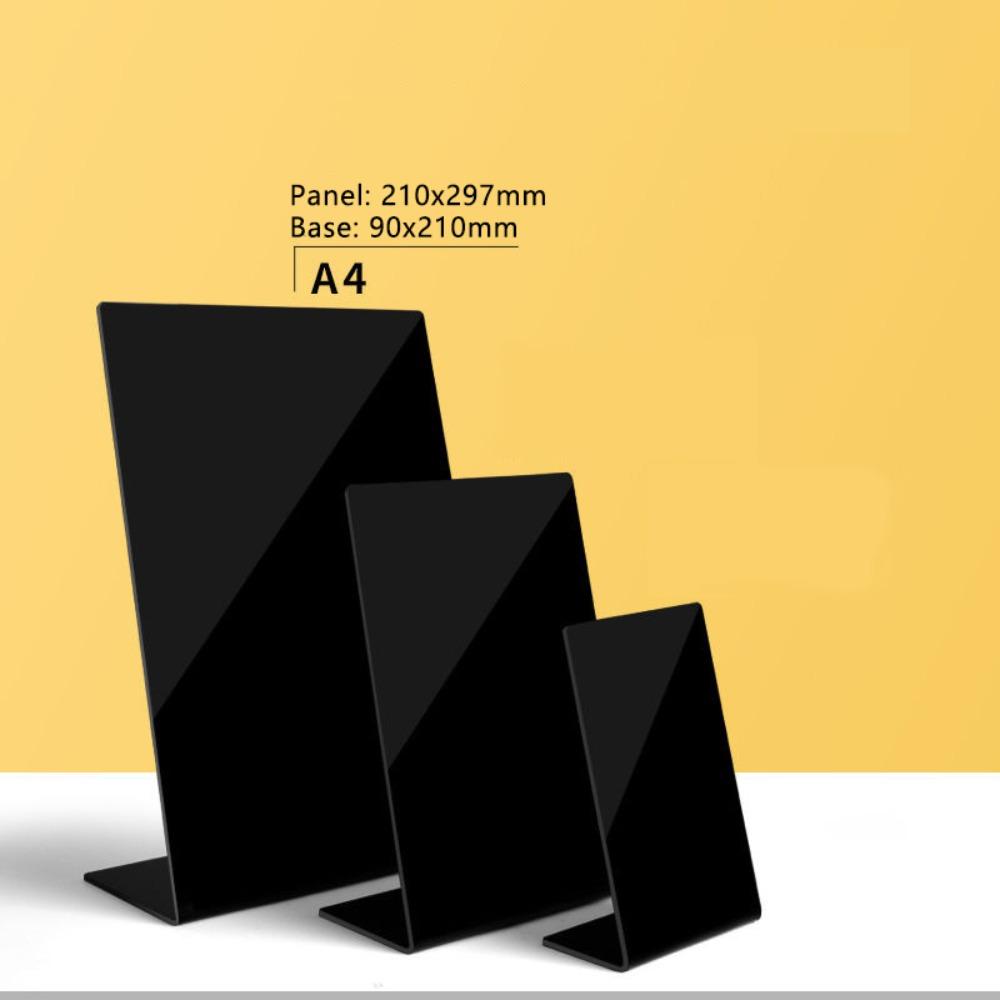 No Residue Acrylic Chalkboard Reusable Erasable Tabletop Sign A3/A4/A5/A6 Freestanding Handwritten Price List Sign School Office