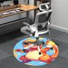 1pc Charmander Pokémon Office Round Area Rug, Indoor Mat Suitable For Office,Bedroom Living Room Home Decor, Room Deco a0928202