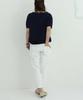 atONE Loose Fit Denim Sarouel Plus Size Size Navy Women's Pants, 100% Cotton, Denim, 4L,
