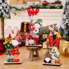 Desktop Figurine Christmas Wooden Decoration Printed Letter Noel Holidays Xmas