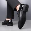 Fashion British Patent Leather Men's Derby Shoes Designer Soft-soled Black Man Wedding Shoes Fashion Casual Business Male Dress Shoe