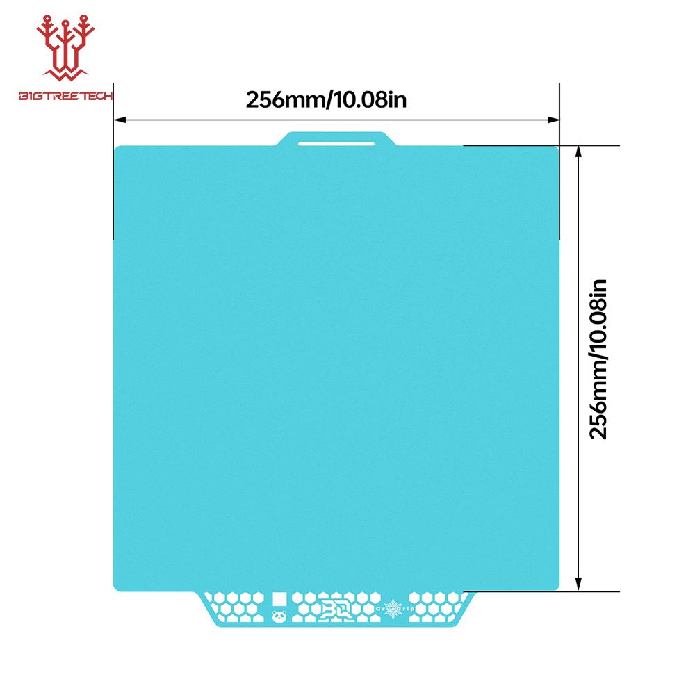 BIGTREETECH CryoGrip Pro Glacier Build Plate Multicolor 256x256mm Double Sided Spring Steel Sheet for Bambulab A1 P1 X1 X2D
