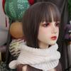 Balaclava a forma di orecchie d'orso antivento Stile Coreano Cappello Invernale Pullover Cappuccio Casco Donna