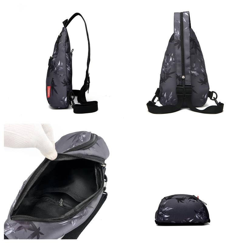 Women's Waterproof Chest Bag Young People's Crossbody Bags Large Capacity Multifunctional Sports and Leisure Travel Backpack