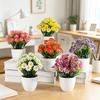Artificial Orchid Potted Plants Fake Phalaenopsis In Plastic Pot Bonsai Plants Wedding Table Centerpiece Home Office Decoration