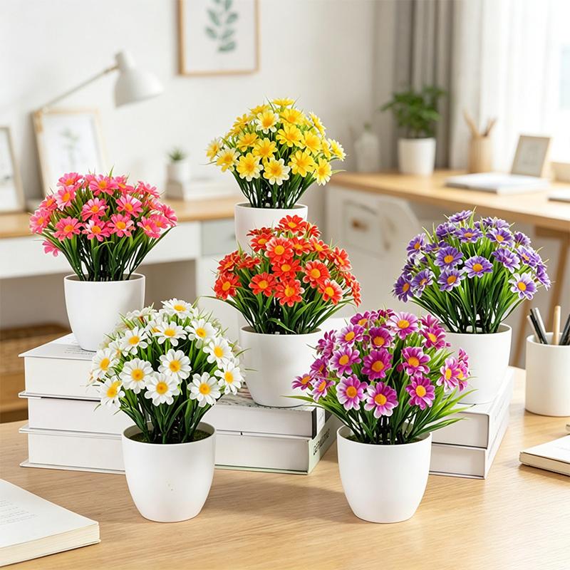 Artificial Orchid Potted Plants Fake Phalaenopsis In Plastic Pot Bonsai Plants Wedding Table Centerpiece Home Office Decoration