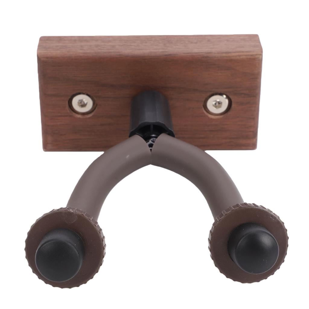 Guitar Wall Mount U Shaped Holds 11.02 To 22.05lbs Walnut Guitar Hanger Hook for Banjo Bass