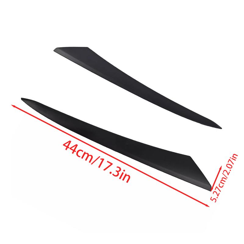 Pair Front Headlight Black Eyelid Molding Trim for Honda Civic   71202T31H01 71207T31H01