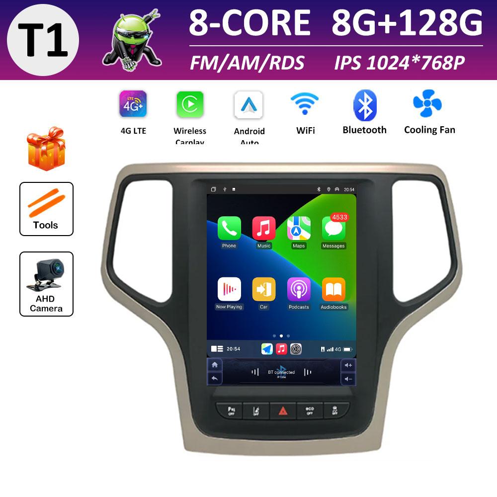 For Jeep Grand Cherokee 2014 2015 2016 2017 Wireless Carplay Android Smart System IPS Touch Screen GPS Navigation DSP Stereo BT