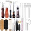 Leather Craft Tools Set, Handmade Leather Working Kit , Leather Cutting Knife for DIY Leather Projects