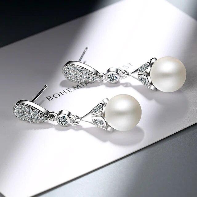 

ANENJERY Роскошные цирконовые большие круглые жемчужные серьги-капли для женщин, крючки для вечеринок, ювелирные изделия, подарки aretes de mujer