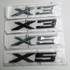 3D ABS Black Silver for BMW X3 X1  X6 X5 GT Trunk Sticker Logo Emblem Letters Car Trunk Badge Sticker Ye2