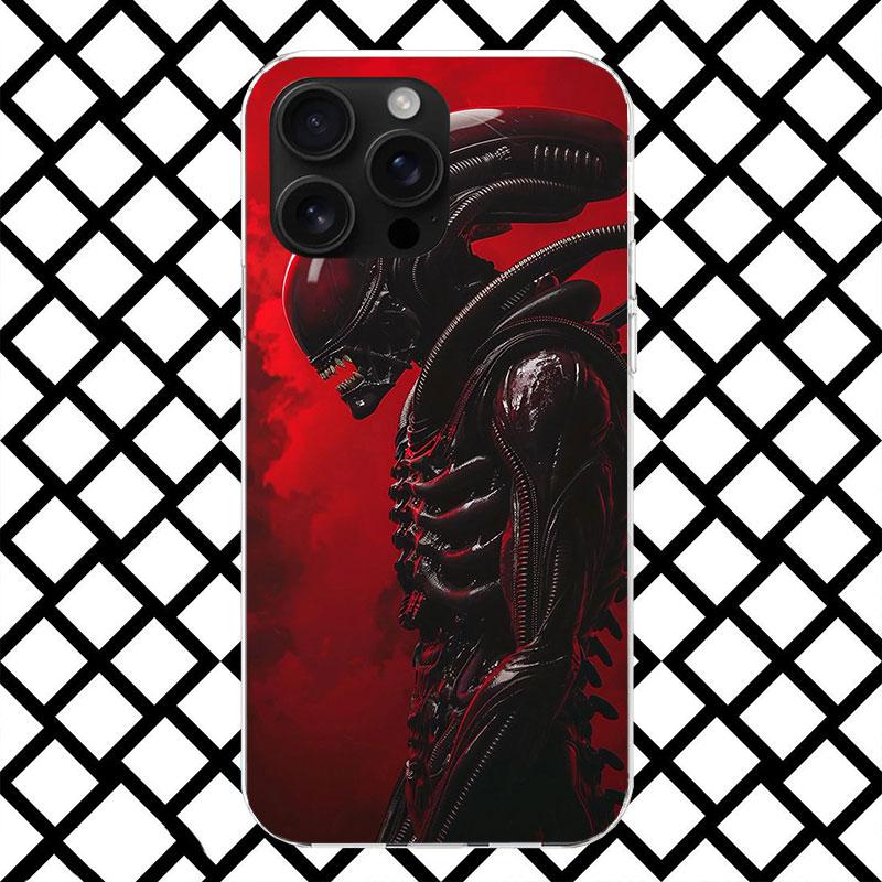Cool A-Alien X-Xenomorph Phone Case for iPhone 17 Air 16 16E 15 14 Plus 13 Mini 12 11 Pro Max 7 8 + SE 2020 Soft Cover Fundas 17