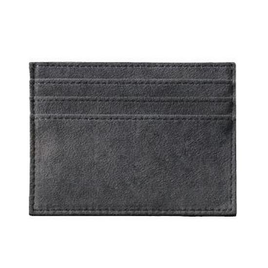 Suede Card Holder: Compact ID Storage for Men & Women