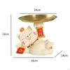 Cat Statue Storage Tray Jewelry Earrings Creative Desktop Organizer Animal Sculpture for