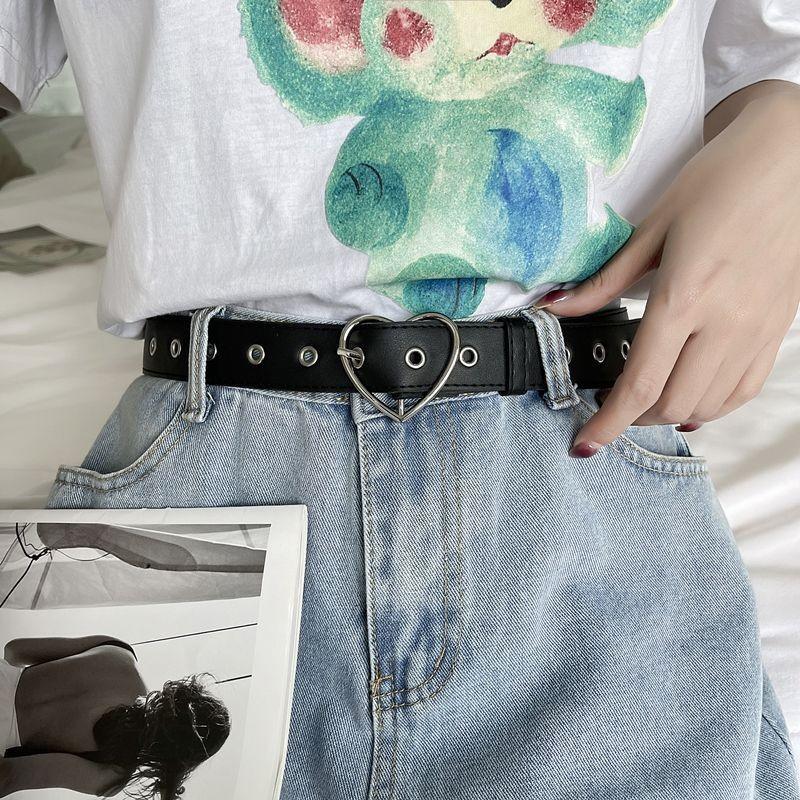 Womens Square Versatile Buckle Belt Perfect For Student Fashion And Wear Casual
