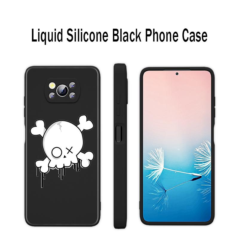 

Милий мультяшний череп для Xiaomi 6X CC9 E A3 Lite A2 Mix 3 4 Poco X3 NFC X2 M2 C3 M3 Pro F3 GT рідкий силіконовий чохол для телефону Xiaomi Mi Poco F3 GT