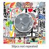 50 Badminton Doodle Cartoon Sports DIY Skateboard Mobile Phone Case Suitcase Sticker Waterproof