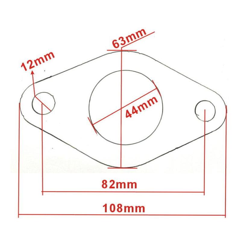 2.0 2.16 2.36 2.5 2.75 3.0 Inch Car Exhaust Pipe Flange Gasket Performance Upgrade Easy Install for Automotive Repair