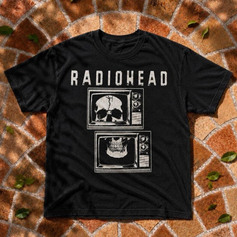Radiohead Skull Television Design Tshirt