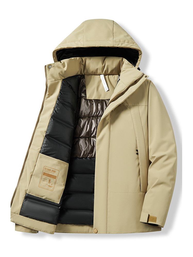Camel HJCAMEL Windproof Waterproof Couples Cotton Windbreaker Jacket for Autumn & Winter Mountaineering