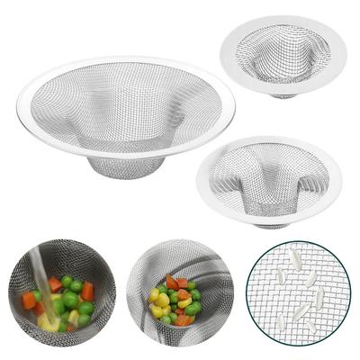 2 Stück Badezimmer-Abflussfilter, Anti-Verstopfungs-Edelstahlgewebe, Badezimmer-Waschbecken, Abflussstopfen, Filter, Badewannen-Bodenablauf-Abdeckung