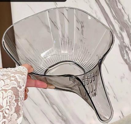 

New multi-functional basket/ basin in transparent gray One Size