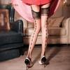 Sexy Aurora Back Line Retro Lock Eye Thigh High Stockings Shiny Long Tall Stockings Silky Glossy Knee High Legging Party Dance