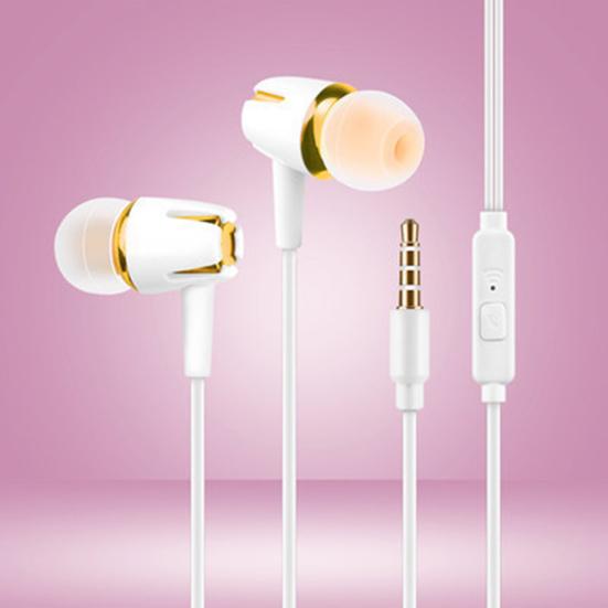 Wired Universal Noise Cancelling Stereo In-ear Earphone Phone Headset with Mic