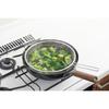 Takagi TAKAGI Frying Pan Strainer for 22cm and 24cm Frying Stackable for and Deep Stainless Kitchen Made in Japan Pans, Boiling, Draining, Frying,