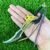 8,6 Zoll Solo Leveling Katana Echte Größe Japanisches Katana Sung Jin-Woo Samurai-Säbel Metall Anime Cosplay Requisite Ninja Messer Schwert Spielzeug